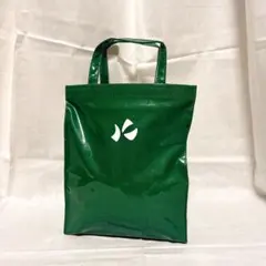 【kitamura】横浜本町　キタムラのグリーン光沢トートバッグ