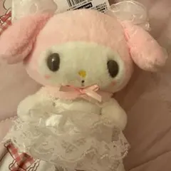 サンリオ　レディマイメロディ　マスコットホルダー　ホワイト