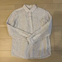 【ゆうさん専用】無印良品　リネン　洗いざらしレギュラーカラー長袖シャツ　Ｓサイズ