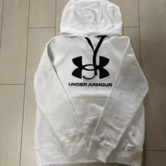 【えむ様専用】UNDER ARMOUR ホワイト フード付きパーカー LG