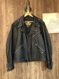Harley-Davidson ブラックレザージャケット 本革 XL