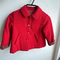 ファミリア　赤　コート　90サイズ