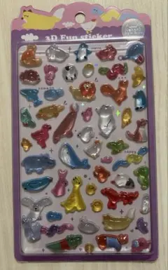 韓国NEKONI 3Dシール　動物　ドロップシール