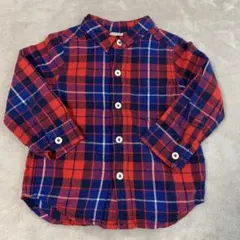 petit main チェックシャツ　90cm