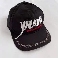 矢沢永吉　キャップ　合成皮革 ☆矢沢永吉☆レザーキャップ(ロゴ) ブラック 【公式通販】