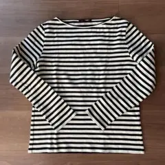 TOMORROWLAND コットンフライスボーダー ロングスリーブプルオーバー