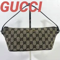 【美品】グッチ アクセサリーポーチ ミニバッグ GG キャンバス