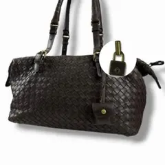 美品 ボッテガヴェネタ イントレチャート バッグ トート ミニボストン メンズ