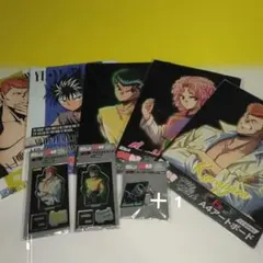 幽遊白書　9個組　A4アートボード、アクリルスタンド、ホルダー　浦飯幽助 、他