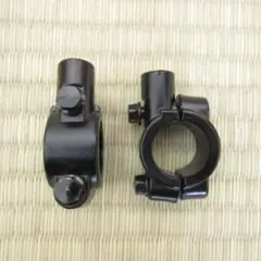 匿名配送　バイク用 汎用ミラーホルダ10mmクランプタイプ 2個セットのサムネイル