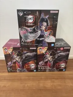 鬼滅の刃 一番くじ 姉の仇 童磨 胡蝶しのぶ フィギュア 3個セット