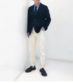 UNIQLO ユニクロレギュラーフィットセルビッチ ストレートデニム 32のサムネイル