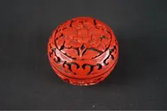 紫禁城 香合 堆朱 中国堆朱 香道具 蓋物 彫漆 漆器 美術品 - メルカリ