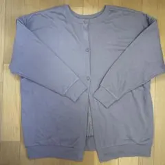 ボタン付き 長袖カーディガン