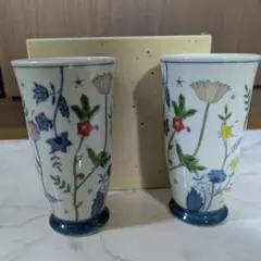 有田焼 清秀 絵変わり フリーカップ 2客 グラス 湯呑み 湯飲み