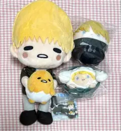 進撃の巨人 サンリオ ぐでたま むにゅころ ふわコロりん ぬいぐるみ アルミン 進撃の巨人 サンリオ ぐでたま むにゅころ ふわコロりん ぬいぐるみ