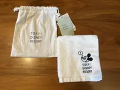 【新品・タグ付き】東京ディズニーリゾート タオル＆巾着セット ミッキー