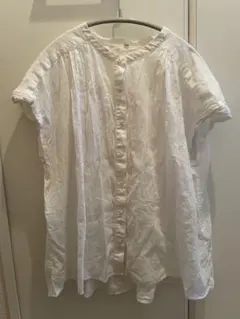 ノースリーブシャツ 白