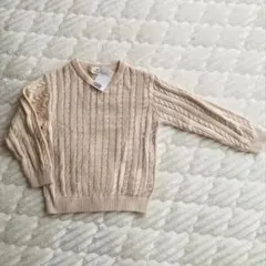 エイチアンドエム　ケーブル柄　トップス110-115 新品未使用　コットン100