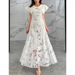 dazzlin オパールフラワーコルセットワンピース