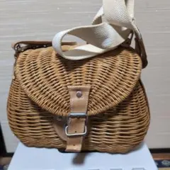 ラタン ポーチ型 かごバッグ 小型　アジアン