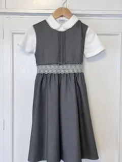 ジャンパースカート　ノースリーブ ワンピース　フォーマル　アートレター