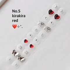 【 即購入◎ 】耳ツボジュエリー / キラキラレッド20粒