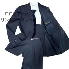 美品✨22AW リングジャケット スーツ セットアップ ストライプ ネイビー 美品✨22AW リングジャケット スーツ セットアップ ストライプ