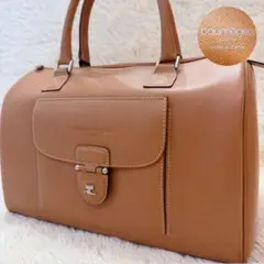 courrèges クレージュ 2way レザー ボストンバッグ フランス製のサムネイル