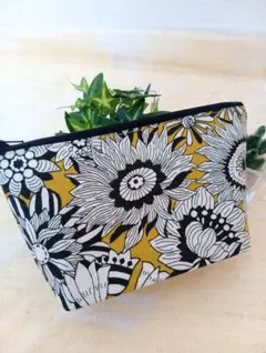 アフリカ布フラットポーチ ハンドメイド - メルカリ