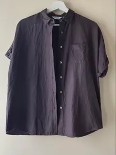 【KAMAKURASHIRT】ダークパープル 半袖ボタンアップシャツのサムネイル