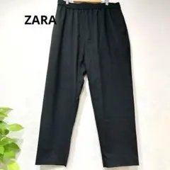 美品★ZARA ザラ ワイドパンツ　ブラック　L　コクーン　ウエストゴム
