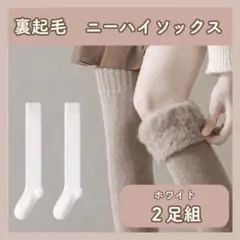 ★限定価格★裏起毛　オーバーニー　ソックス 靴下　こたつ　フリーサイズ