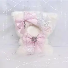 おすわりぬい服 ピンクプレゼントねこちゃん 11㎝〜15㎝ ちびぐるみ に