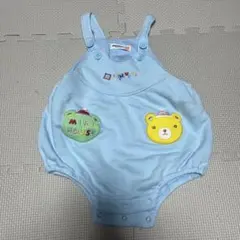 ミキハウス ダルマオール クリスマス 80cm 水色