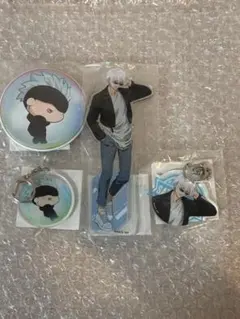 呪術廻戦 POP＆POPくじ 五条悟 アクスタ アクキー 缶バッジ 新品未開封