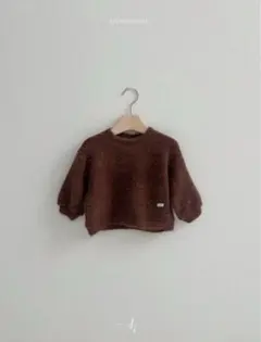 atomeme25wn_Knit Sweatshirt Brown M