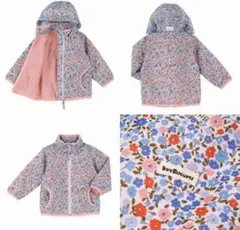 花柄ジャケット ミキハウス　ホットビスケッツ　ブルゾン　ウィンドブレーカー