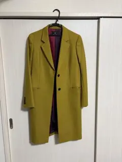 【値引中】ピーエスポールスミス　チェスターコート　ウール混　辛子色　42