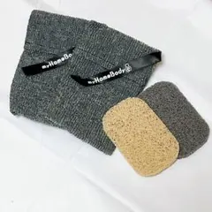 石けん置きパッド2個＋石けん ポケット2個 角質除去 ソープセーバー