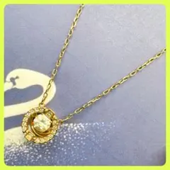 ✨美品✨スワロフスキーSWAROVSKIゴールドスパークリングダンスネックレス✧のサムネイル