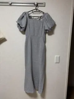 GRL パフスリーブ ロングワンピース S