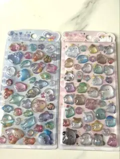 ボンボンドロップシール　海の生き物　動物　うるちゅる