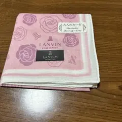 LANVIN COLLECTION ハンカチ ピンク 花柄 ガーゼのサムネイル