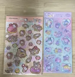 サンリオ　すりガラス風シール　キャンディーシール　2枚セット