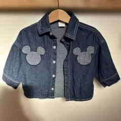 ミッキーマウス デニムシャツ 80cm