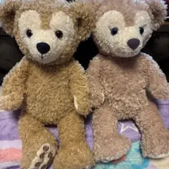 ダッフィーとシェリーメイ　ぬいぐるみ二体セット