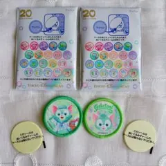 ダッフィーアンドフレンズ 20周年 カラフルハピネス ワッペン ジェラトーニ