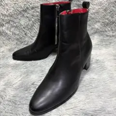 豆様　極美品✨endevice 27.5 サイドジップ ヒールブーツレザーのサムネイル