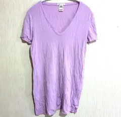 PINK スーパースムース VネックTシャツ 【XS 】ラベンダーのサムネイル